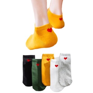 Bear-Shaped Cotton Ankle Socks Casual Sports Invisible Boat Socks For Men And Women 10 Colors Youth Style - Product Image 5