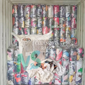 Oferta especial: Trapos de limpieza industriales de algodón blanco, reciclados, con alto porcentaje de algodón, estampados originales, en trozos cortados. - Product Image 1