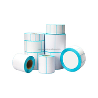 Etiquetas de Envío Térmicas Directas en Rollo Jumbo Haoxuan, Etiqueta de Código de Barras Impresa Personalizada para Soluciones de Embalaje Logístico