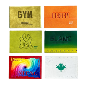 Dập nổi Nhãn da tùy chỉnh Debossed da bản vá lỗi cá nhân in dấu thẻ da cho may mặc túi da sang trọng nhãn - Product Image 6