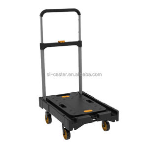 Asa y ruedas Plataforma portátil Camión de mano de plástico plegable Fácil de mover 136kg Carro plegable - Product Image 4