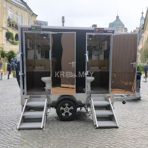 Toilettes de camping mobiles de luxe, prêtes à l'emploi, avec roues, pour usage public, style cabine, remorque WC portable, appartement - Product Image 6