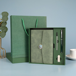 Agenda con Tapa Dura y Anillas, Hojas Sueltas, Cubierta de PU Suave, Bonito Diario, Planificador, Cuaderno con Caja de Regalo - Product Image 1