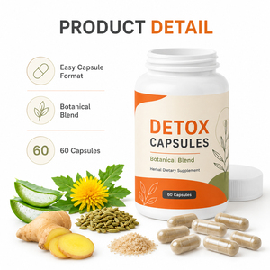 Capsules de nettoyage du côlon antioxydantes de haute qualité, certifiées biologiques et GMP, sans gluten, 60 capsules végétaliennes, favorisent la santé intestinale - Product Image 4