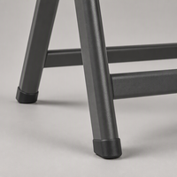 Fauteuil pliant d'extérieur en rotin PE, directement de l'usine, pour jardin, avec structure en acier carbone durable, chaise de patio pliable