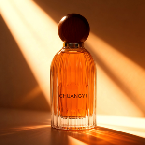 Bán Buôn Rỗng Tùy Chỉnh Sang Trọng Dọc Sọc Vòng Rõ Ràng 100Ml Nước Hoa Phun Chai Nắp Bằng Gỗ Với Hộp Nước Hoa Chai Thủy Tinh - Product Image 2