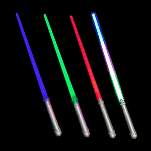 Spade Laser a luce Led Festival realistico lungo Led spada giocattolo lampeggiante multicolore Light-Up Space Sword