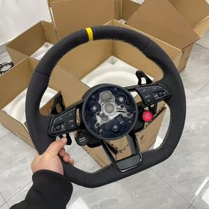 Volante Deportivo Personalizable de Alcántara para Audi A3 A5 A4 <span class=keywords><strong>A6</strong></span> Q5 Q7 A3 Q3 A7 TT S3 S4 S5 S7 RS4 RS5 - Product Image 1