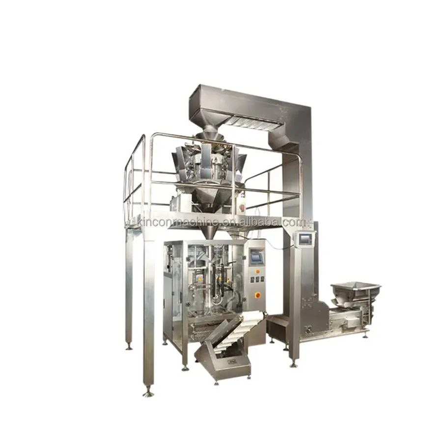 Daily Nuts 10 Heads Weigher Full Automatic Packing Machine Dry Fruit Packaging Machine VFFS Dried Fruit Packing Machine