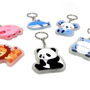 <b>Custom</b> Logo 2D 3D Key Chain Soft Rubber Personalized Key Chain Rubber PVC <b>Keychain</b> - Product Image 2