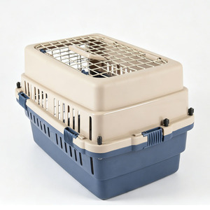 Jaula de Plástico para Perros en Stock de Fábrica, Transportín Portátil de Doble Puerta para Mascotas, Ideal para Transporte Aéreo y en Coche - Product Image 4