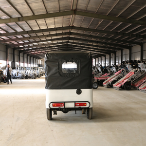 Tuk Tuk de Carrocería Cerrada, Motorizado, de 3 Ruedas, de Alta Velocidad, Resistente, Taxi de 6 Pasajeros, Triciclo Tuk Tuk para Transporte Comercial de Pasajeros - Product Image 3