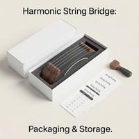 Custom Montessori Wooden Mini String Instrument Tuning Practice Musical Sensory OEM Educational Learning Toy Colorful Improve