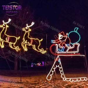 Décoration lumineuse LED de Noël en forme de personnage de dessin animé 2D pour extérieur, jardin, parc, exposition de vacances - Product Image 2