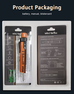 Vicimeter temassız gerilim dedektörü sıfır canlı tel çift menzilli LCD ses alarmı akıllı test cihazı AC-4 - Product Image 6