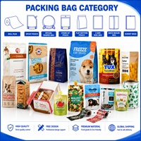 Emballage alimentaire personnalisé en plastique laminé pour snacks, bonbons lyophilisés, sachet Doypack avec feuille d'aluminium, pochette autoportante à fermeture éclair pour aliments pour animaux de compagnie