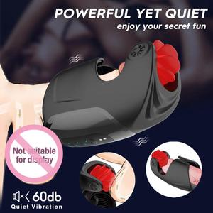 Male Tongue Licking Penis <b>Vibrator</b> Lasting Delay Endurance Training Sex Toy with Vagina Function Glans Trainer and Massager - Product Image 3