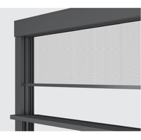 Fenêtre électrique à levage vertical en alliage d'aluminium pour salle blanche, usine et atelier