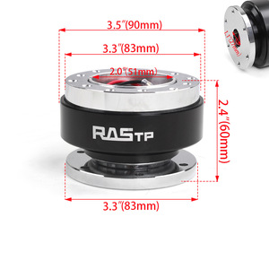 Volant de course RAS TP avec moyeu à dégagement rapide en alliage d'aluminium QR030, pièce de modification universelle pour voiture - Product Image 4