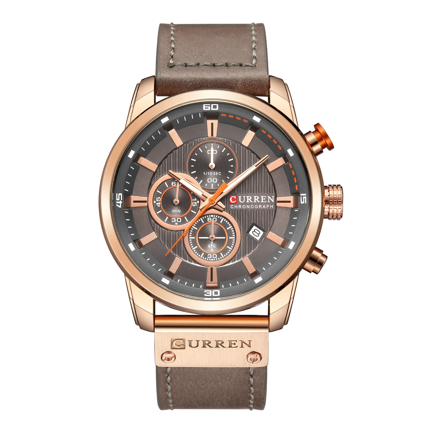 Reloj Hombre Curren 8291 Original Brand Chronograph Leather Watches Luxury Men Wrist Quartz Watch