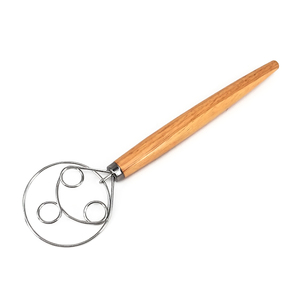 <span class=keywords><strong>Fouet</strong></span> hollandais en acier inoxydable de 13 pouces manche en bois <span class=keywords><strong>Fouet</strong></span> à pâte danoise <span class=keywords><strong>pour</strong></span> pâte à pain au levain Pizza Pâtisserie Gâteau Pâte - Product Image 6