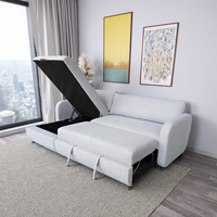 Ensemble de canapés en gros, combinaison de salon, canapé moderne trois en un avec rangement, canapé-lit avec design escamotable, adapté au salon