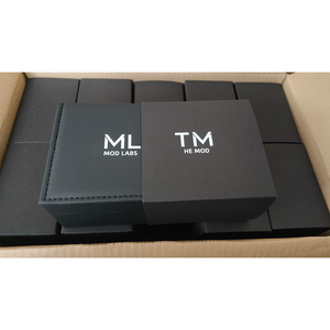 Venta Directa de Fábrica, Caja de Reloj Clásica de PU Negra, Caja de Reloj de Cuero con Logotipo Personalizado para Hombre y Mujer, Estuche para Pulsera, Empaque de Regalo de Lujo - Product Image 5