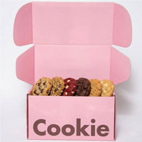 Boîte d'emballage personnalisée en carton pliable pour gâteaux, biscuits, brownies, cookies, beignets, boîte d'expédition
