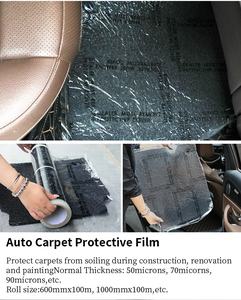 <span class=keywords><strong>Film</strong></span> de protection pour tapis de voiture à motif personnalisé, couverture amovible en PE, imperméable, couche autocollante - Product Image 6