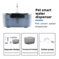 Fontaine à eau pour chat de style robinet, super silencieuse, abreuvoir automatique pour animaux de compagnie avec système de filtration multiple, distributeur d'eau pour chien