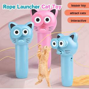Giocattolo interattivo a rullino automatico per gatti ad alta velocità per lanciacorde per gatti giocattolo alimentato da batterie AA - Product Image 2
