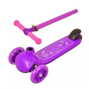Trottinette pour enfants à partir de 3 ans, réglable en hauteur, légère, violette - Product Image 4
