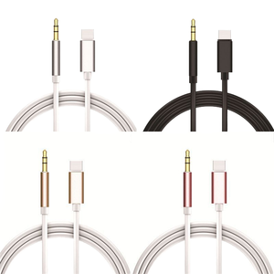 Câble audio AUX, adaptateur audio numérique pour autoradio, type C vers prise <span class=keywords><strong>jack</strong></span> 3,5 mm, câble pour casque compatible avec les appareils iPhone et Android - Product Image 1