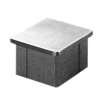 Embout en acier inoxydable pour tube rectangulaire