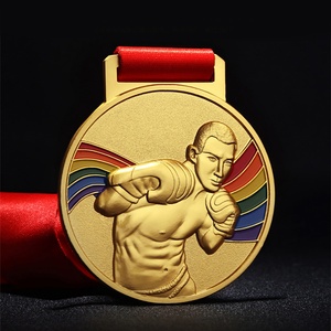 เหรียญรางวัลชกมวย เหรียญกีฬา เหรียญทอง เหรียญเงิน เหรียญทองแดง ขายส่ง เหรียญเทควันโดแบบกำหนดเอง - Product Image 2