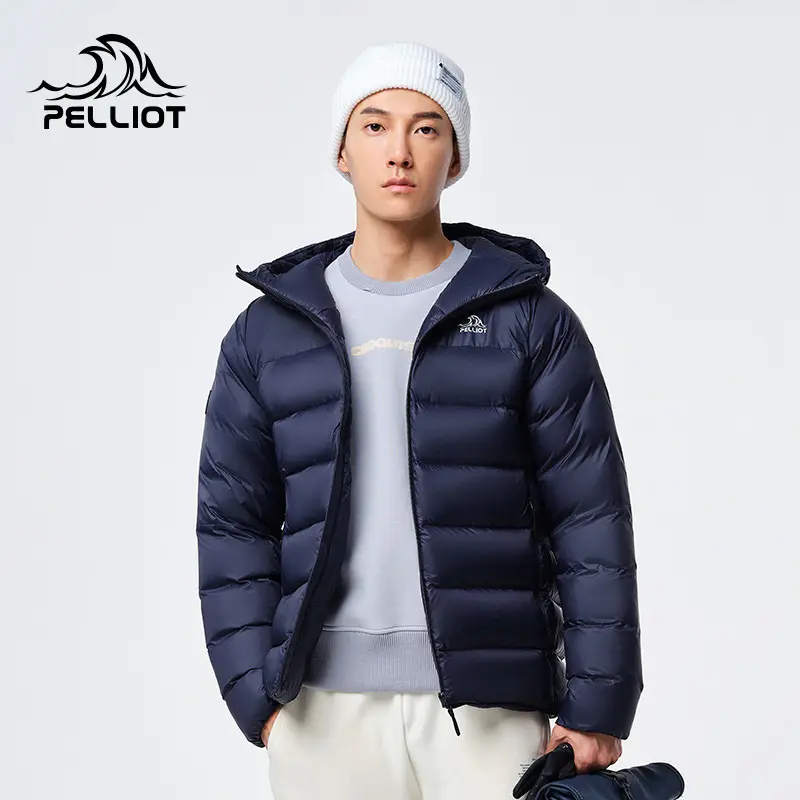 Pelliot Goose Down Jacket Fashion High Quality Eco-friendly Winter Coats Short Adults for Men Winter Puffer Parka White