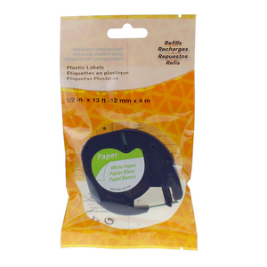 ORISON Mejor Precio Cinta de Etiquetas de Papel <span class=keywords><strong>DYMO</strong></span> LT 91200 de 12 mm de Ancho Compatible con <span class=keywords><strong>Impresora</strong></span> <span class=keywords><strong>DYMO</strong></span> <span class=keywords><strong>Letratag</strong></span> - Product Image 2
