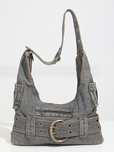 2025 usine femmes Denim sac Vintage gris Jean sac à main et sacs à main Denim Punk dames épaule sacs à main pour femmes de luxe - Product Image 5