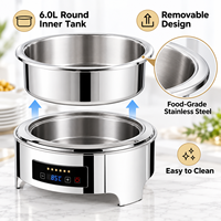 Chauffe-Plats Électrique Intelligent en Acier Inoxydable de Haute Qualité pour Buffet, Ensemble de Plats Chauds, Contrôle Numérique Intelligent, Vente en Gros Usine