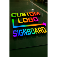 COMPRE AHORA Letrero Redondo con Letras Abatibles de 4 pies con Diseño Kaws, Letreros Electrónicos LED de Acrílico 3D con Logotipo Personalizado, Letreros de Neón para Exteriores