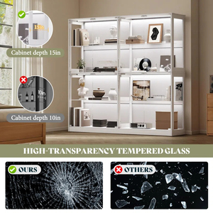 <span class=keywords><strong>Vitrina</strong></span> con Luz LED, <span class=keywords><strong>Vitrina</strong></span> de Vidrio para Tienda, <span class=keywords><strong>Vitrina</strong></span> para Exhibición de Figuras de Acción, Estante de Exhibición Transparente, <span class=keywords><strong>Vitrina</strong></span> de Piso DR571 - Product Image 5
