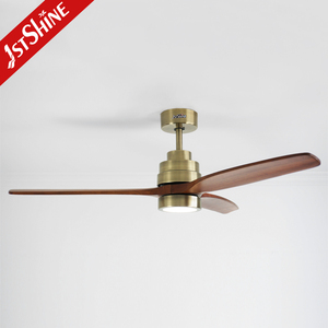 1stshine Ventilateur de Plafond Style Europe 52 Pouces en Bois Massif Décoratif Led Ventilateur de Plafond avec Lumière et Télécommande - Product Image 2