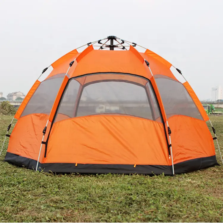 Yuanfeng automatische 6 Personen Zelt Outdoor Camping Familie schlafen Anti-Moskito wasserdichte Kuppel Zelt mit Stoffbeutel <span class=keywords><strong>Paket</strong></span>