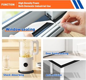 Nastro di schiuma di <span class=keywords><strong>spugna</strong></span> a cellule chiuse nastro adesivo adesivo per finestre e porte - Product Image 5