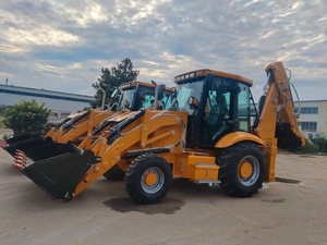 <span class=keywords><strong>Mini</strong></span>-chargeuse compacte hydraulique 4x4 de marque chinoise, chargeuse frontale, chargeuse-pelleteuse, capacité de charge nominale de 2500 kg, JCB 3CX 4CX CAT - Product Image 2