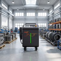 Machine de nettoyage laser à impulsions industrielle 1000W avec système de refroidissement par eau, compatible avec l'automatisation robotisée