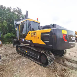 Excavatrice de chantier de grande taille à faible nombre d'heures de fonctionnement, excavatrice à chenilles de chantier à faible consommation de carburant, excavatrice Volvo EC 210 d'occasion à vendre - Product Image 6