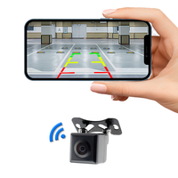 Caméra de recul sans fil WiFi pour voiture, caméra de recul WiFi pour Android Apple IOS 1080P