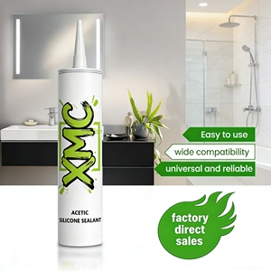 XMC300 Free Sample Wholesale One Component Quick Drying Weatherproof Clear 280ml Acetic <strong>Silicone</strong> Sealant For Bathtub Use - Product Image 5