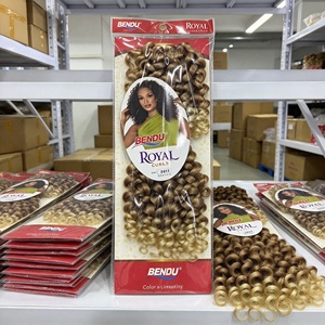 <span class=keywords><strong>Bendu</strong></span> 8 Zoll Synthetisches Strickhaar, 200g, in Mehreren Farben Erhältlich, ROYAL CURLS Häkelzöpfe, Lockige Haarbündel - Product Image 5